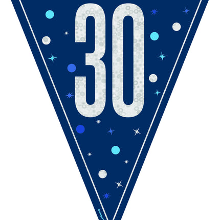 30 Años Guirnalda Azul 2,5m