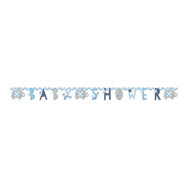 Guirnalda Letra Nacimiento Baby Shower Azul 1.65m
