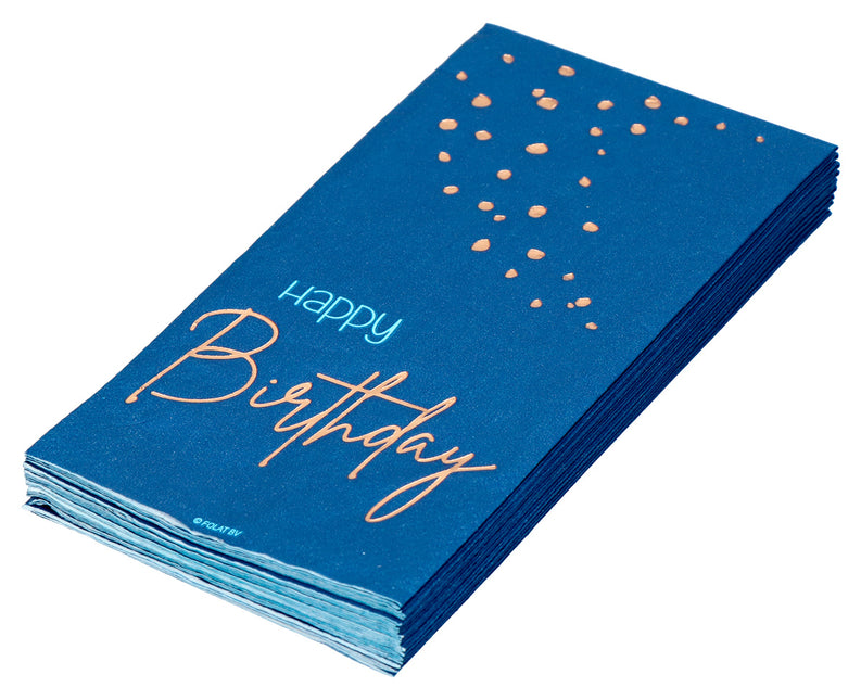 Servilletas Feliz Cumpleaños Azul 33cm 10pcs