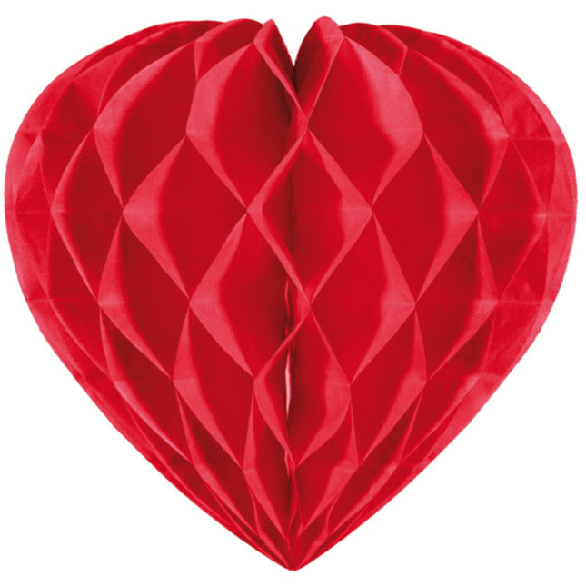 Panal Corazón Rojo 30cm