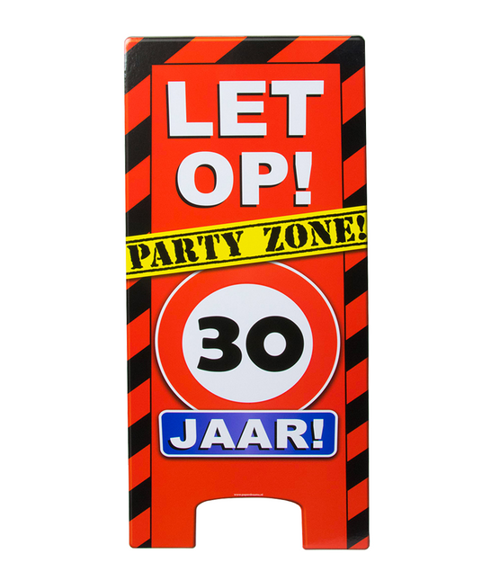 Señal de advertencia 30 años 62,5cm