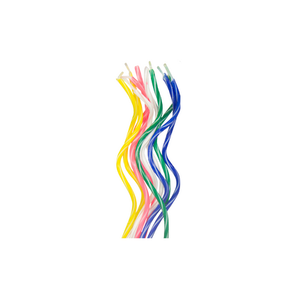 Velas en espiral 15cm 10uds.