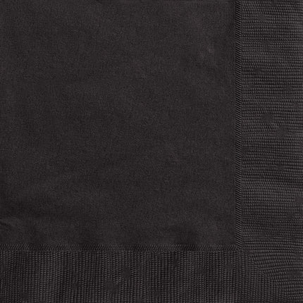 Servilletas Negras 33cm 50ud