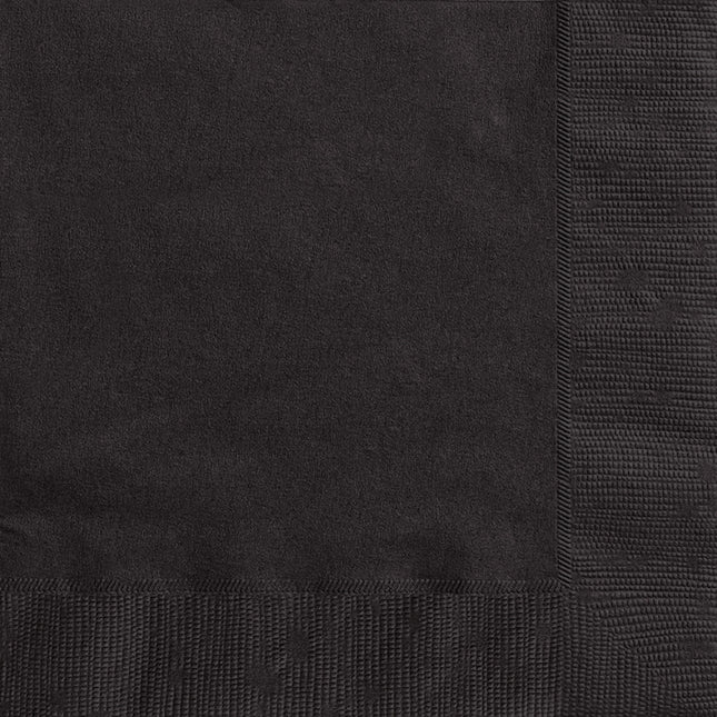 Servilletas Negras 33cm 50ud