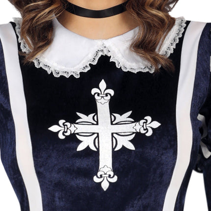Disfraz de Mosquetera Azul Mujer