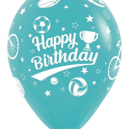Globos Happy Birthday Sport 30cm 25pcs