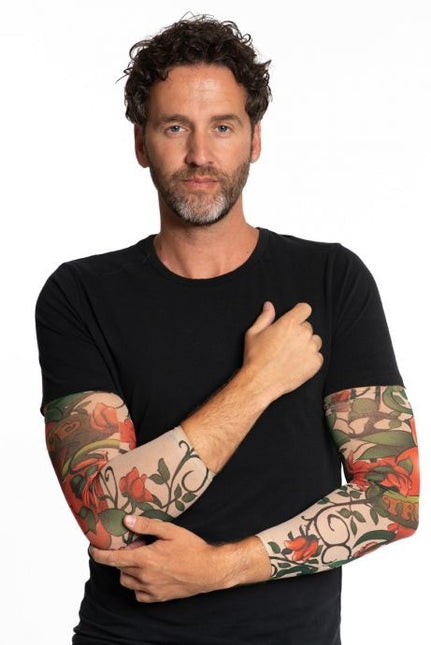 Tatuaje Manga Rosa