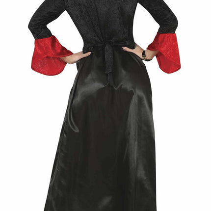 Disfraz de Vampiresa Halloween Mujer Rojo Negro