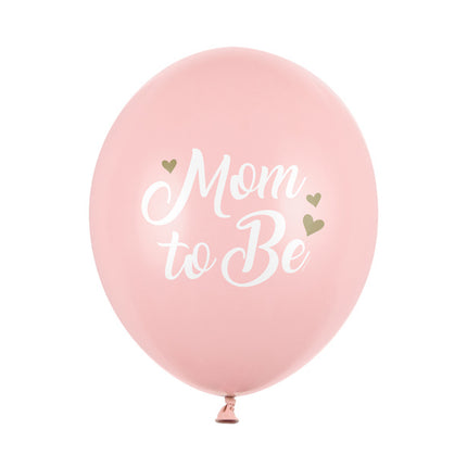Globos Mom To Be Rosa 30cm 6pcs