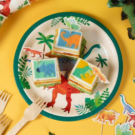 Dino Platos de Colores 23cm 8uds