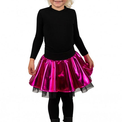 Falda Círculo Rosa Metalizado