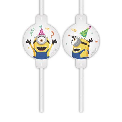 Pajitas Minions 4uds.