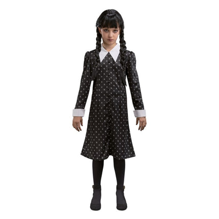 Disfraz Miércoles Vestido Negro Niño
