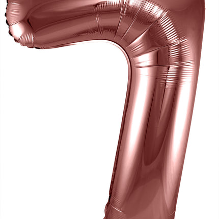 Globo Foil Figura 7 Bronce XL 86cm vacío
