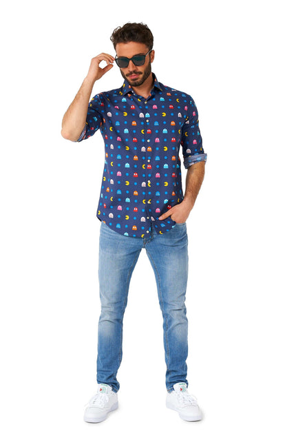 Camisa Pixel PAC-MAN Hombre <tc>OppoSuits</tc>