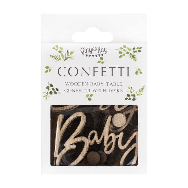 Confetti Bebé Madera 18uds.