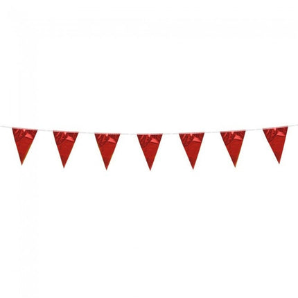 Línea de bandera roja metálica 3 m