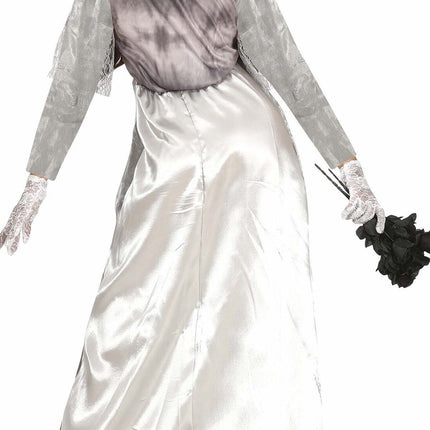 Disfraz de novia fantasma de Halloween para mujer