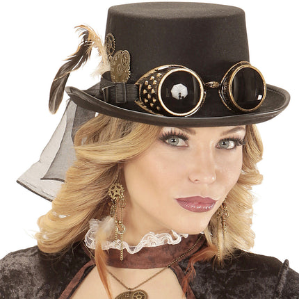 Sombrero Gafas Steampunk
