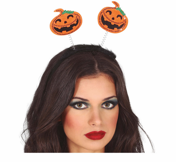 Diadema Halloween Calabazas Lentejuelas