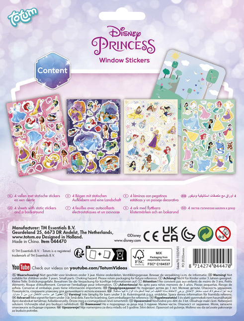 Pegatinas para ventanas Princesas Disney