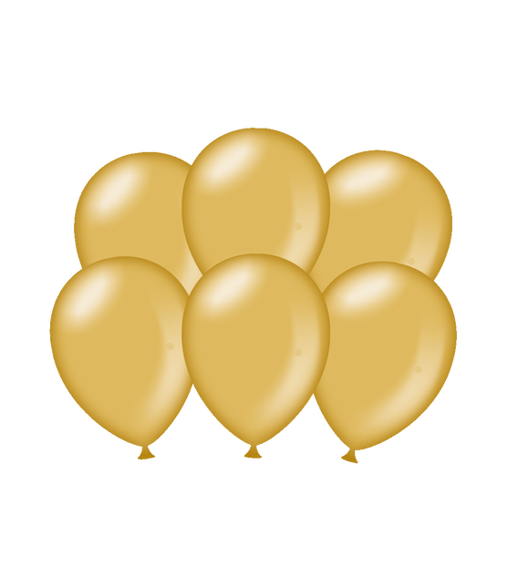 Globos Oro Metálicos 30cm 6pcs