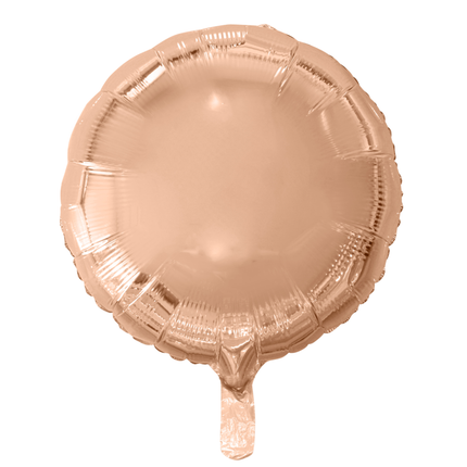 Globo de Helio Redondo Oro Rosa 46cm Vacío