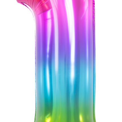 Globo Foil Figura 1 Arco Iris XL 81cm vacío