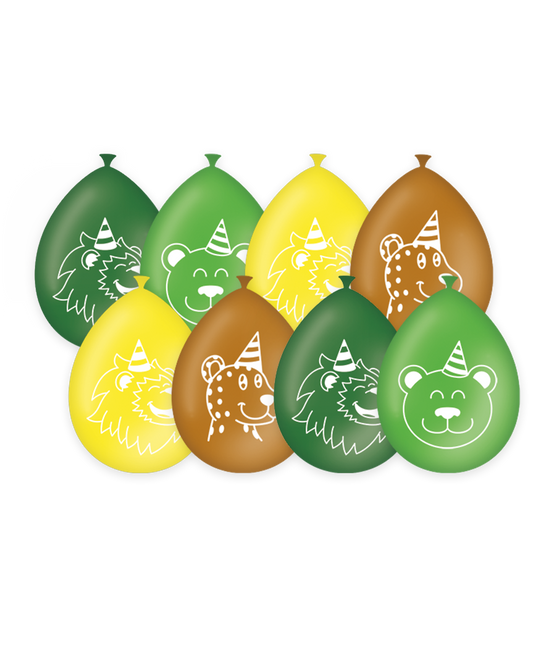 Globos Jungla 30cm 8pcs