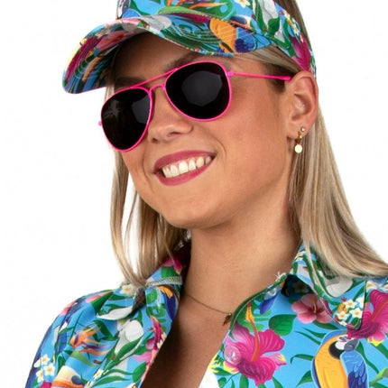 Visera Hawaii Print Azul