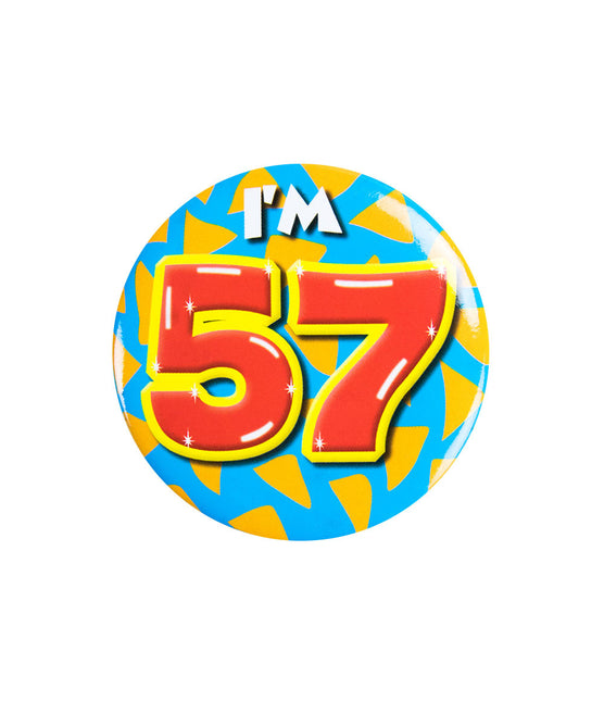 Tengo 57 Botón 57 Años 5,5cm