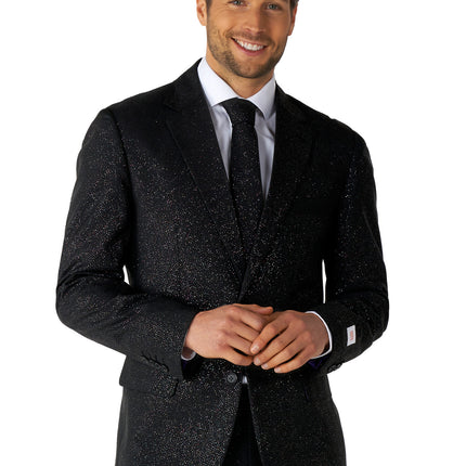 Traje Negro Purpurina