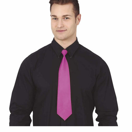 Corbata fucsia 40cm