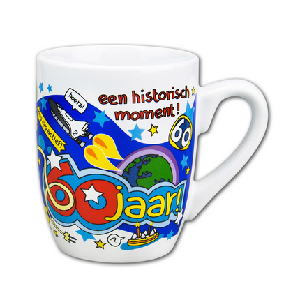 Taza 60 Años 12cm