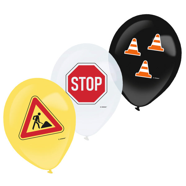 Globos Construcción 28cm 6pcs