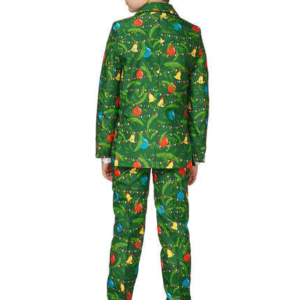 Traje Verde Navidad Con Luz Niño