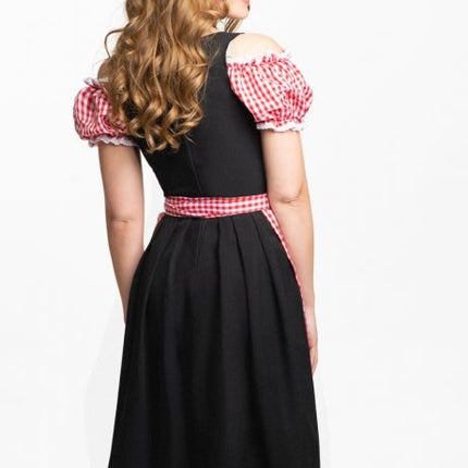 Vestido Dirndl Oktoberfest Largo Rojo