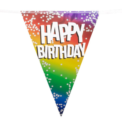 Guirnalda Arco Iris Feliz Cumpleaños 6m