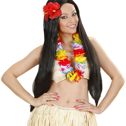 Corona hawaiana de colores Lujo