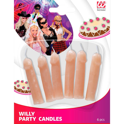 Velas Pecker 6pcs