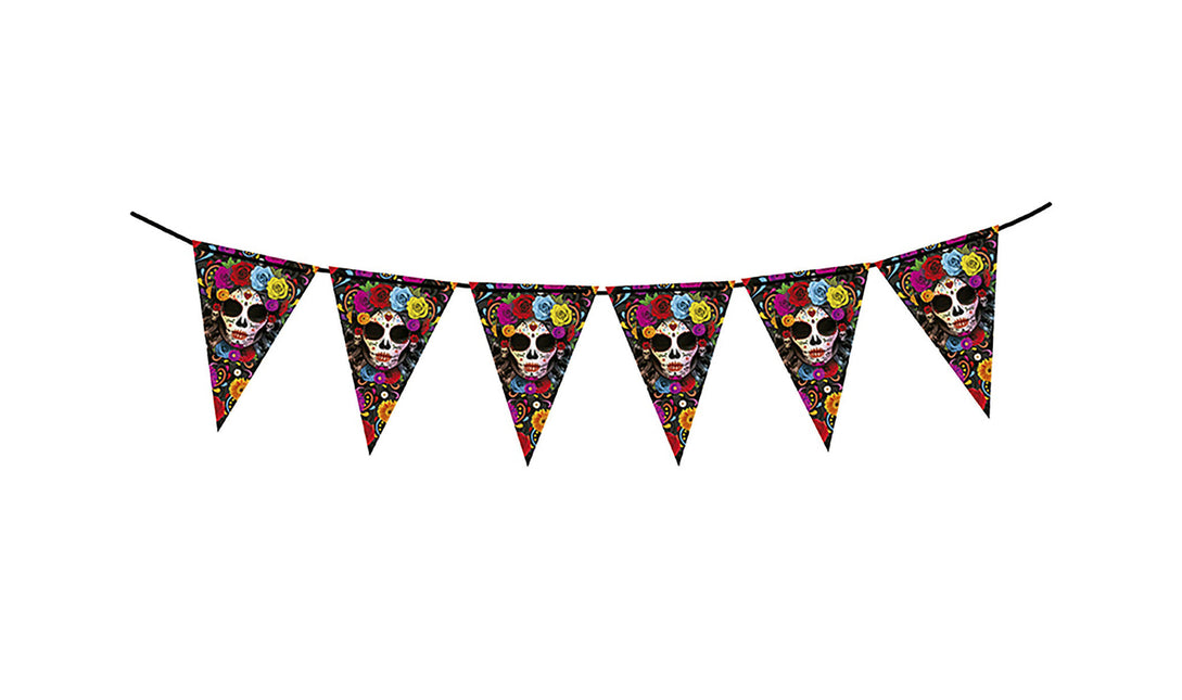 Guirnalda de Halloween Calaveras 3m