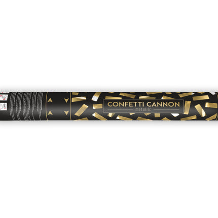 Cañón Confetti Oro Metálico 40cm