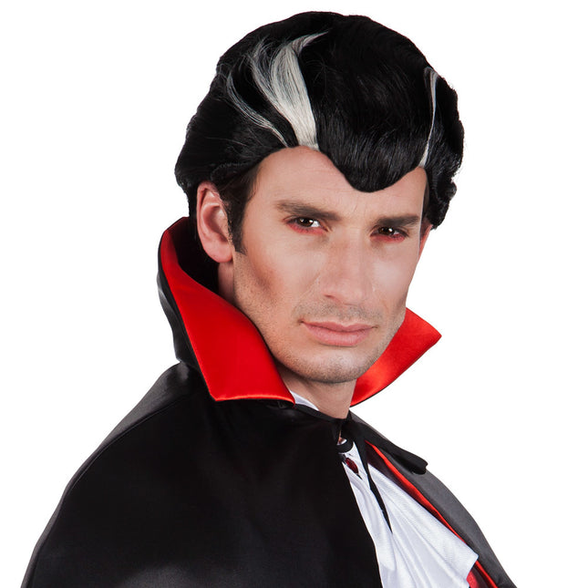 Peluca de Halloween Negra