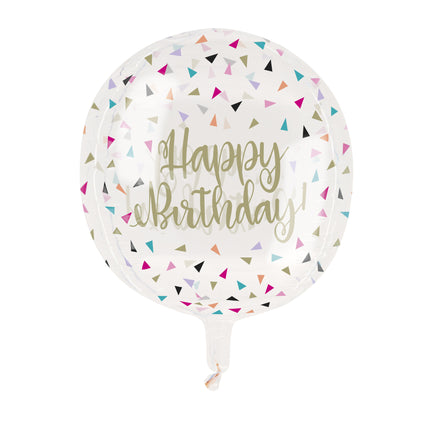Globo de Helio Feliz Cumpleaños Vacío 38cm