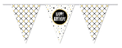 Guirnalda Feliz Cumpleaños Oro 10m