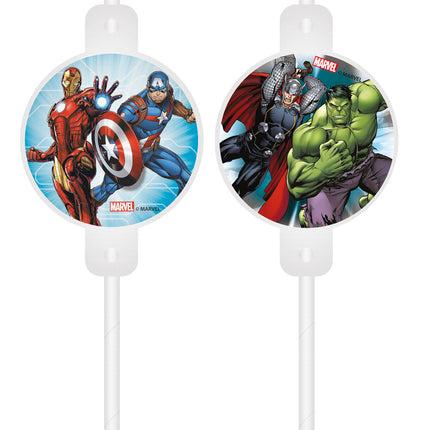 Avengers Pajitas de papel 4uds.