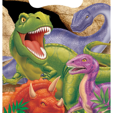 Bolsas para compartir Dino 23cm 8uds.