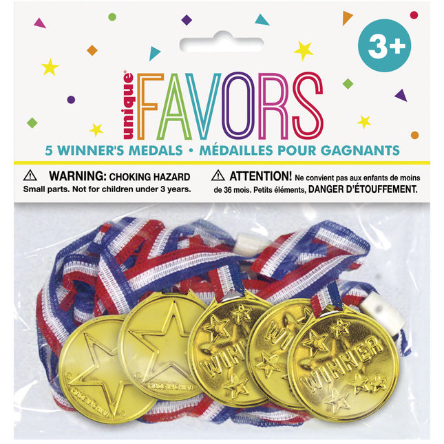 Regalos Medallas Oro 13cm 5pcs