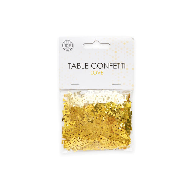 Confeti de mesa Love Gold