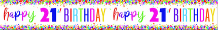 Banderola Feliz Cumpleaños 21 Años 2,74m